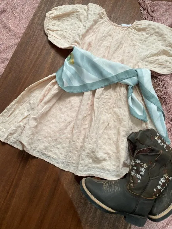 Vestido tipo campesino beige zara — foto 2