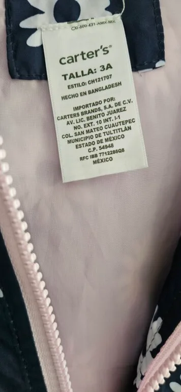 Chamarra impermeable Carters azul 3 años — foto 3