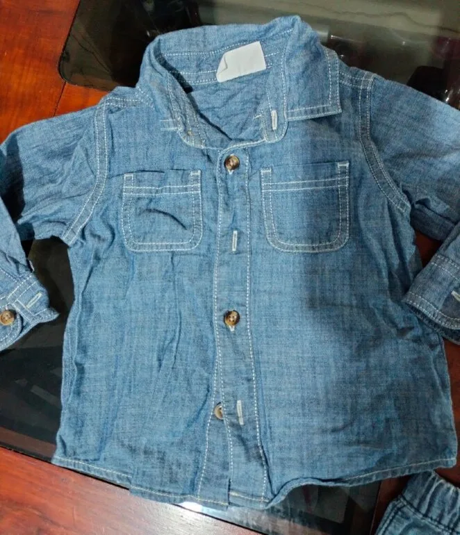 Carter's camisa con short de mezclilla — foto 2