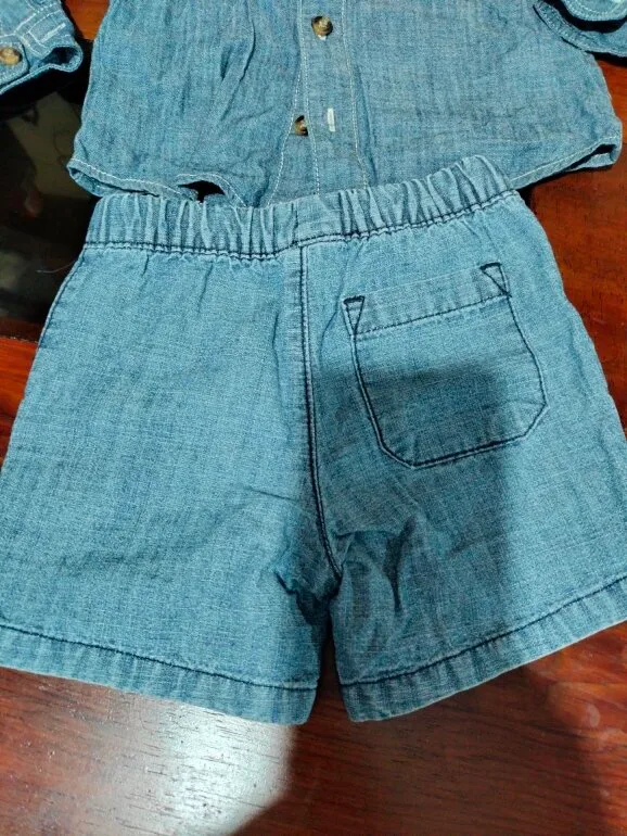 Carter's camisa con short de mezclilla — foto 3