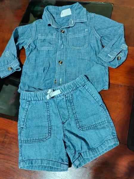 Carter's camisa con short de mezclilla