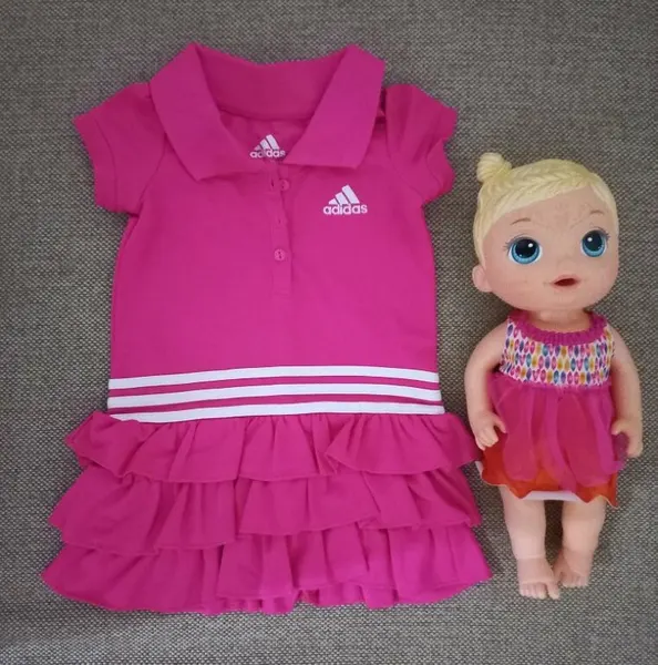 Vestido rosa adidas