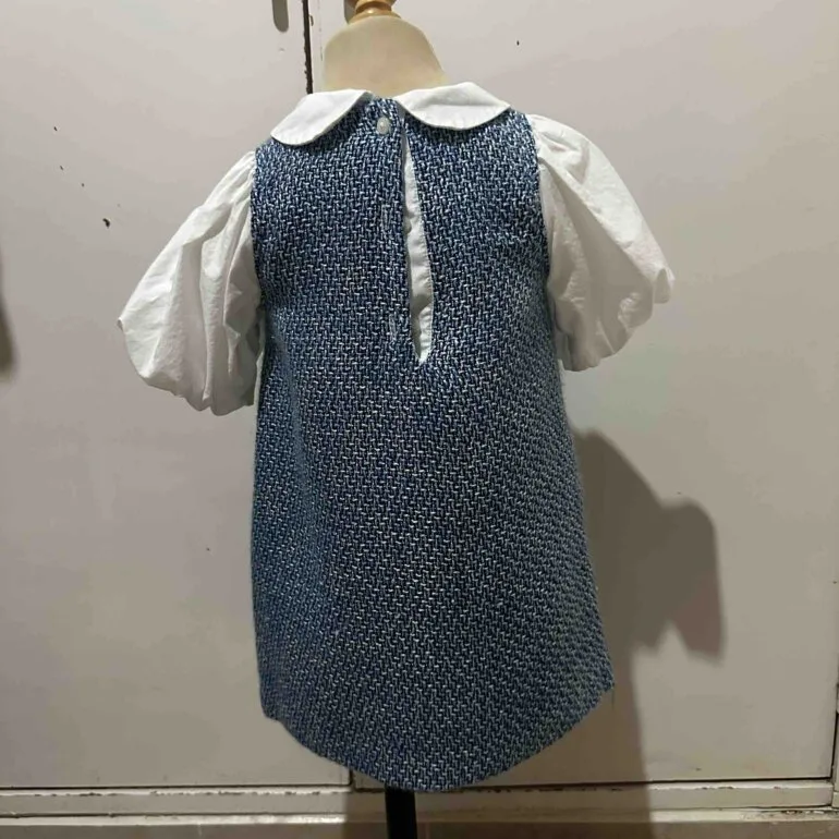 Vestido azul con mangas — foto 2
