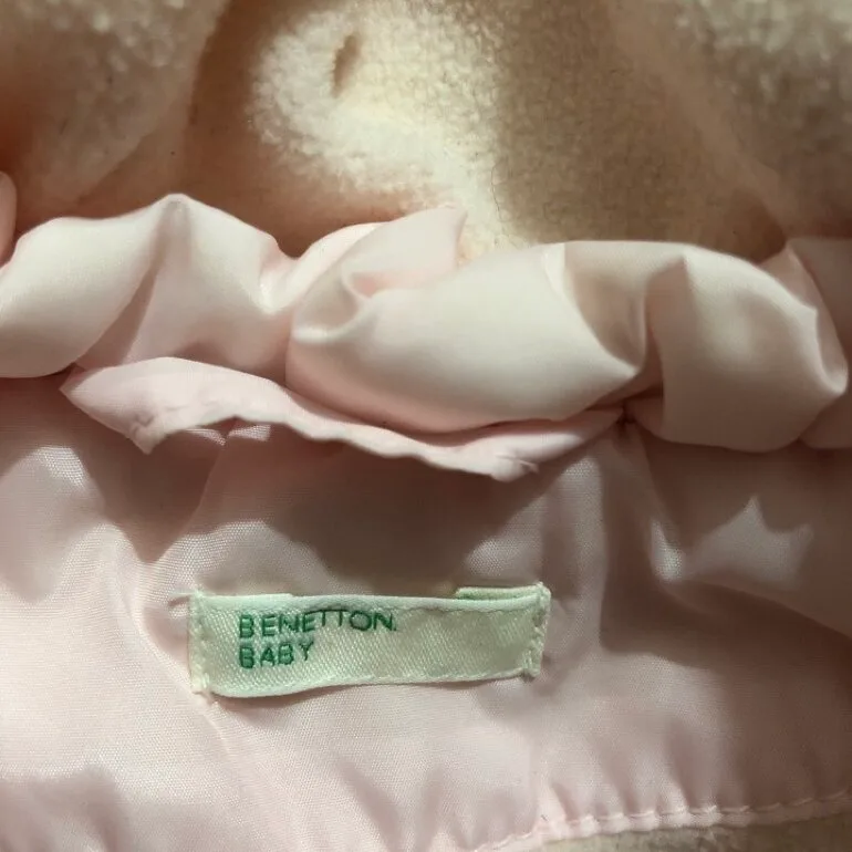 Abrigo rosa de niña benetton — foto 3