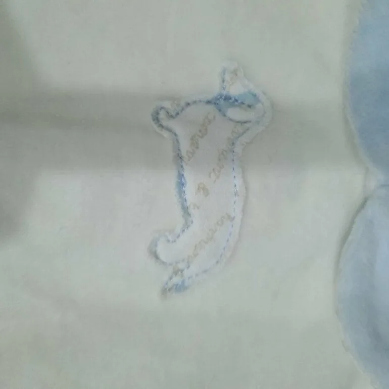Sueter azul blanco con cuello — foto 3