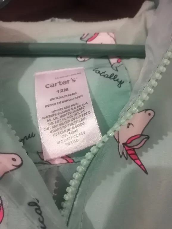 Carter's Chamarra impermeable Unicornio — foto 3