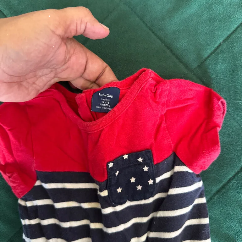 Lote bebé 18-24 GAP vestido short zapato — foto 7