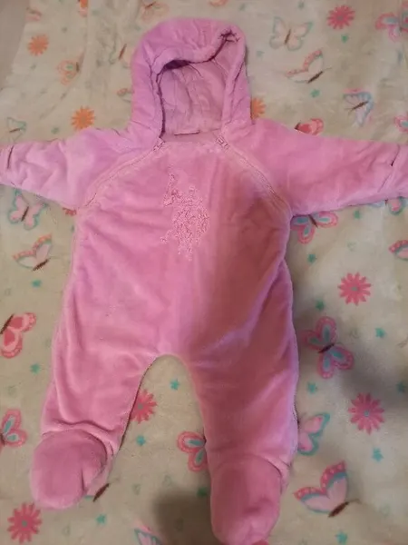 Abrigo para bebe rosa ultra calientito