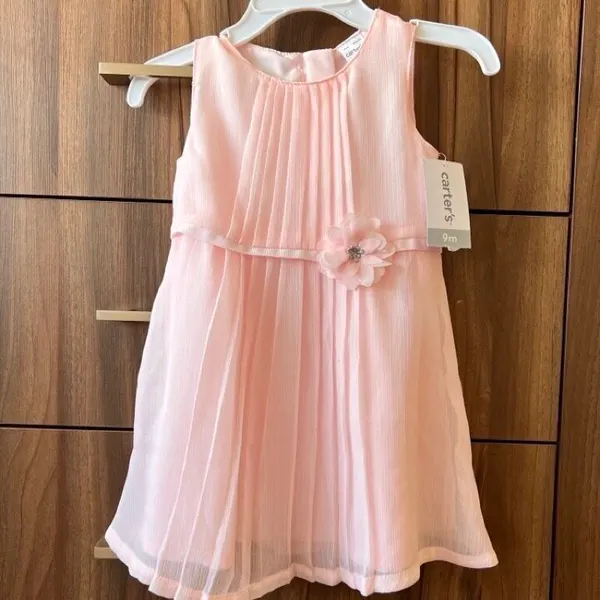 Vestido vaporoso rosa