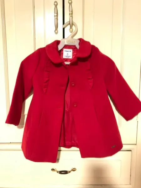Abrigo mayoral niña Rojo