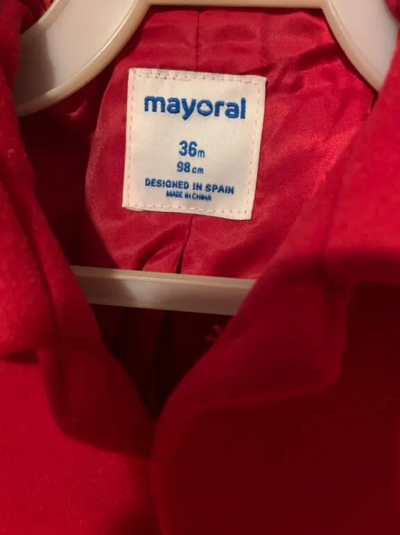 Abrigo mayoral niña Rojo — foto 2