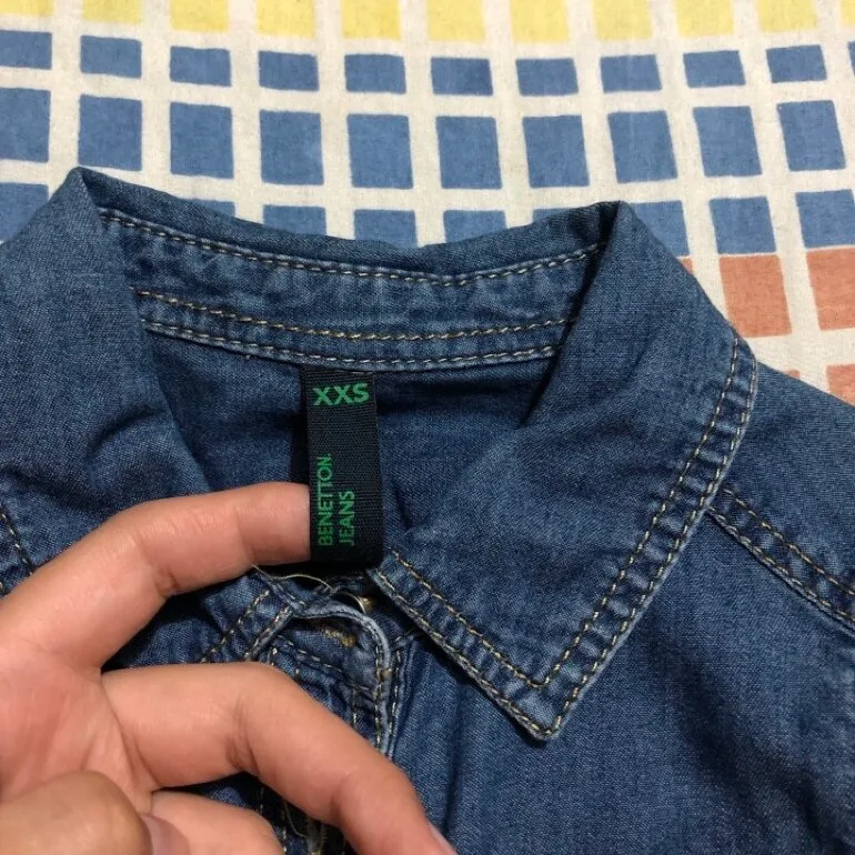 Vestido de mezclilla Benetton para niña — foto 3