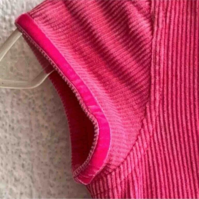 Vestido infantil colorido de pana — foto 3