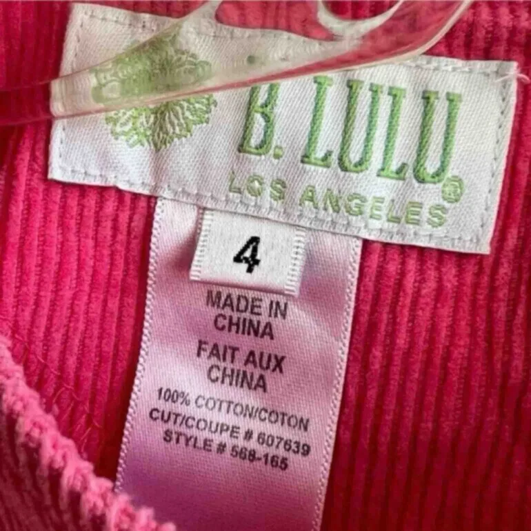Vestido infantil colorido de pana — foto 7