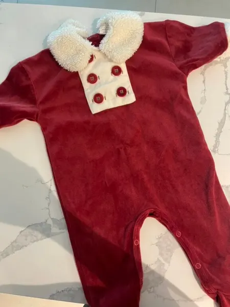 Traje de santa para bebé