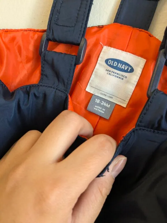 Old Navy Overol Nieve Azul y Naranja — foto 4