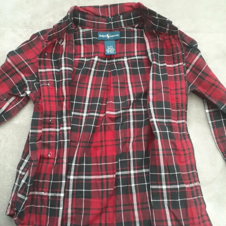 Camisa a cuadros roja ralph lauren — foto 4