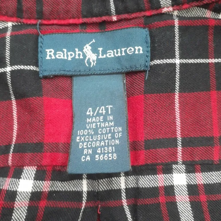 Camisa a cuadros roja ralph lauren — foto 5