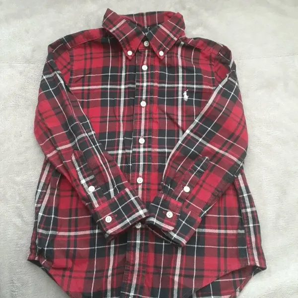 Camisa a cuadros roja ralph lauren