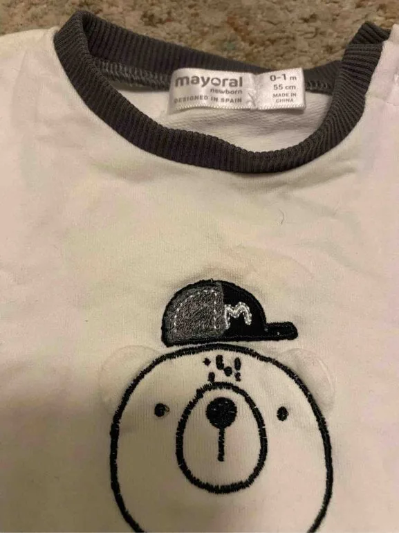Conjunto osito mayoral gris — foto 2