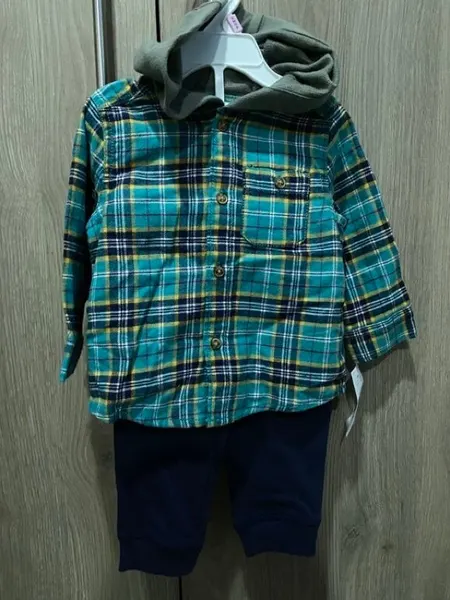 Set dos piezas camisa de cuadros