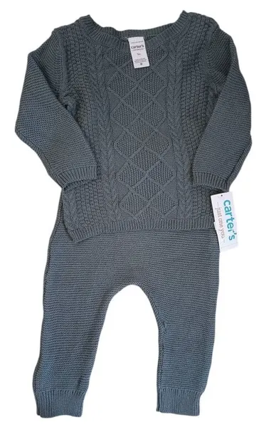 Conjunto de punto para bebe niño 9m