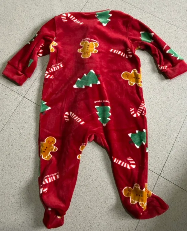 2 Mamelucos Pijama Navideño bebé 6m — foto 5