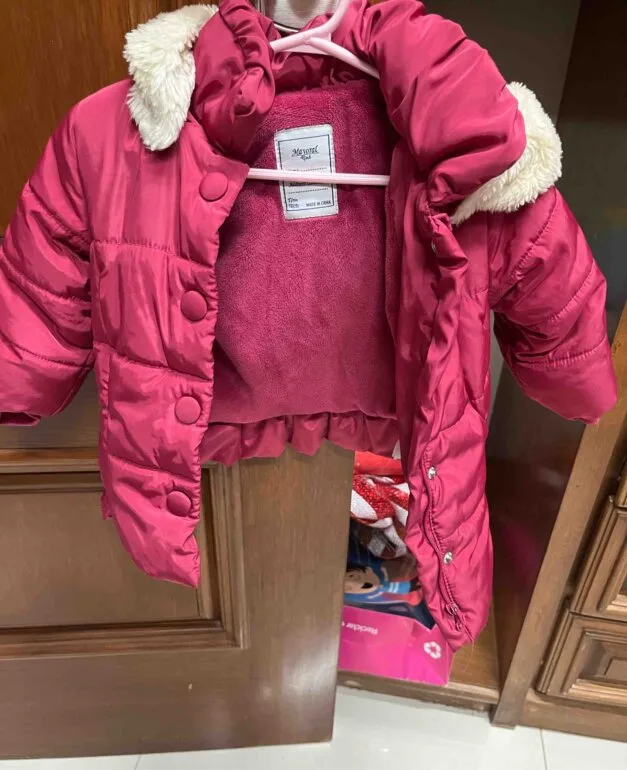 Chamarra niña rosa