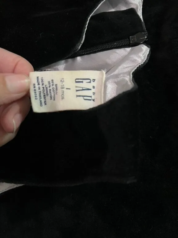 Vestido baby Gap terciopelo — foto 3