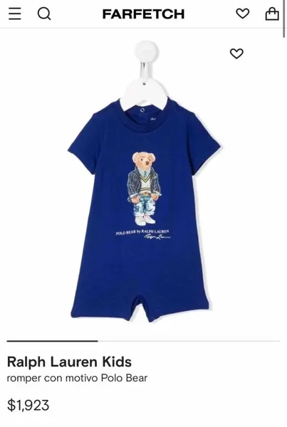 Pañalero de 3 meses osito Ralph Lauren